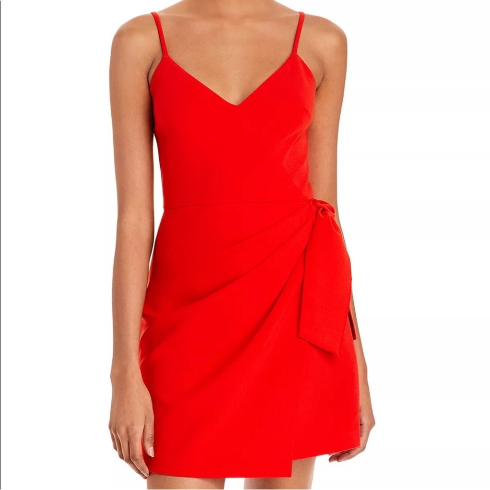 French Connection Whisper Faux Wrap Dress Size 10